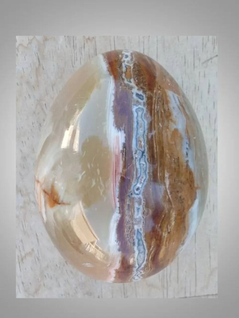 green onyx Egg crystal rock stone  Balance Clarity